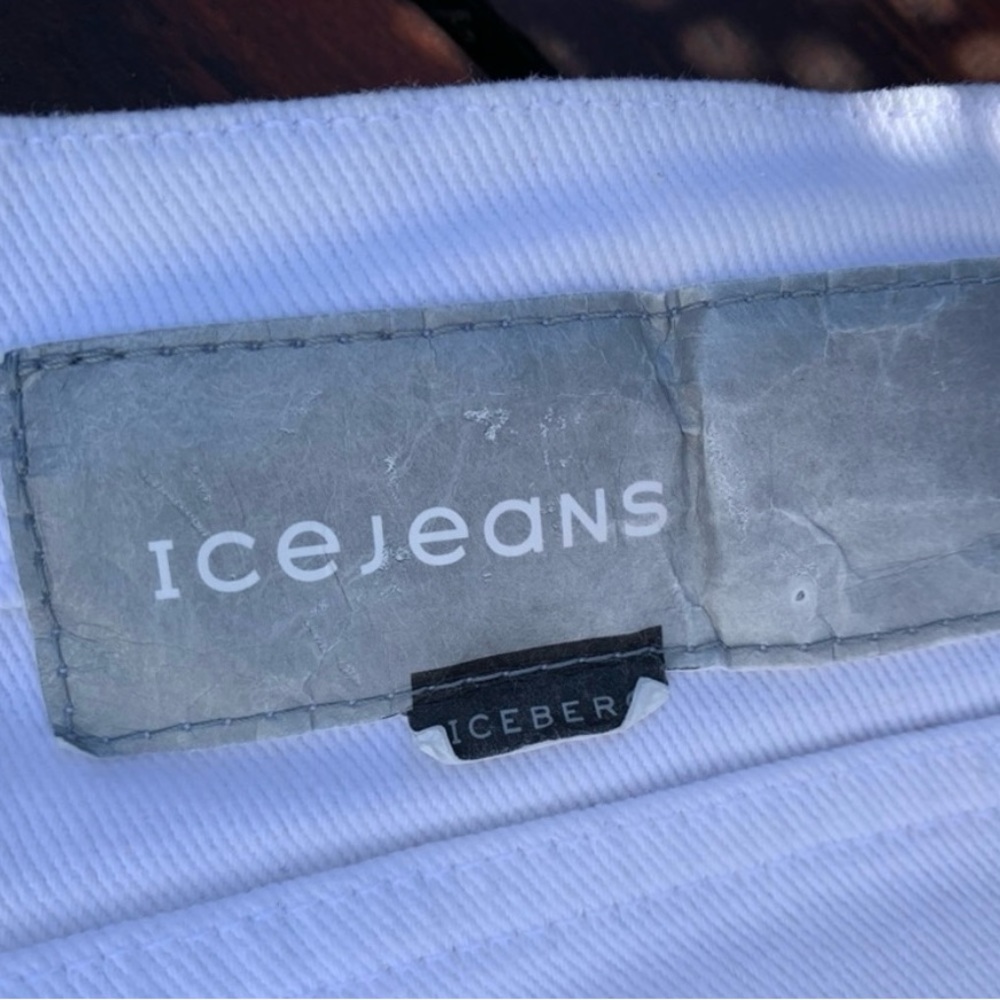 Iceberg White Wide Leg Jeans - Picture 6 of 7
